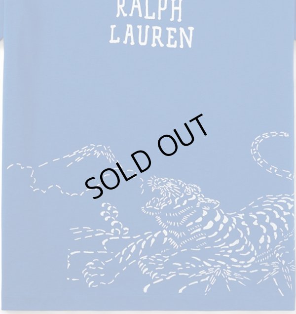 画像7: ★メール便無料★【ラルフローレン】半袖コットン和風グラフィックＴシャツ（ブルー）