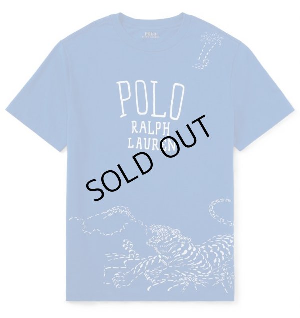 画像3: ★メール便無料★【ラルフローレン】半袖コットン和風グラフィックＴシャツ（ブルー）