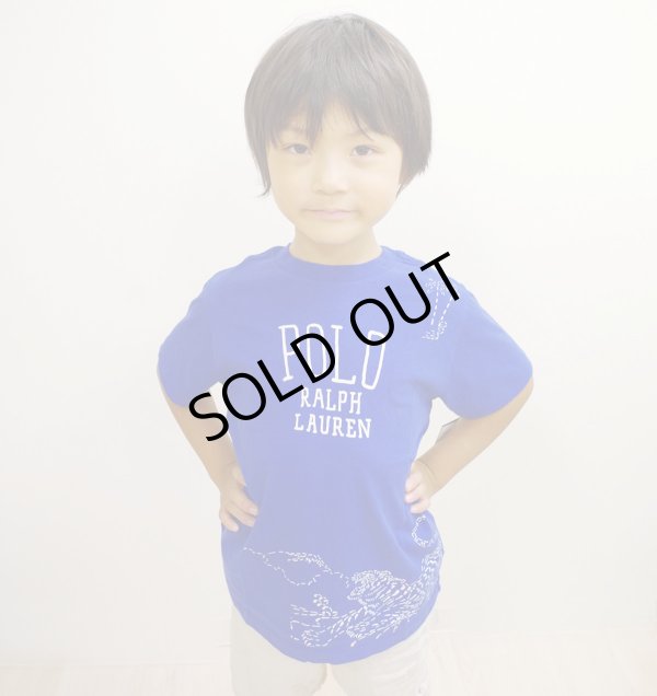 画像8: ★メール便無料★【ラルフローレン】半袖コットン和風グラフィックＴシャツ（ブルー）