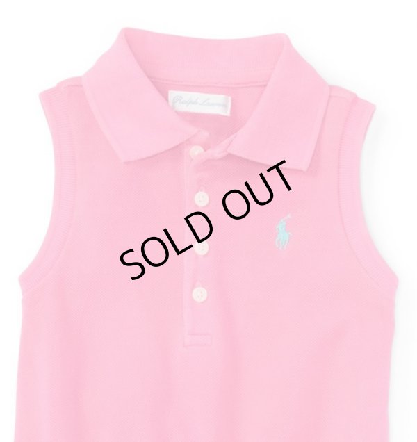 画像3: ★メール便無料★【ラルフローレン】ノースリーブリボンワンピース＆ブルマセット（ピンク）＜12/18/24カ月＞