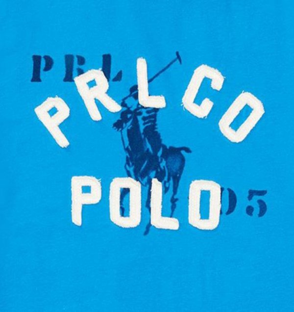 画像6: ★メール便無料★【ラルフローレン】半袖POLOアップリケ グラフィックＴシャツ（ロイヤルブルー）