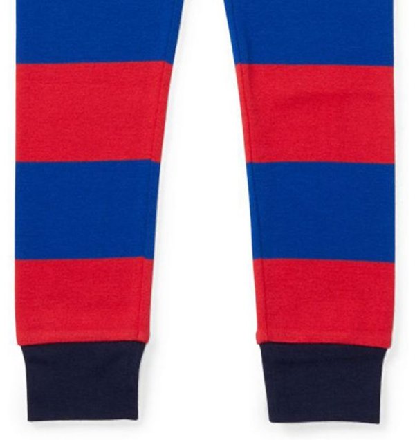 画像5: ★メール便無料★【ラルフローレン】綿100％ストライプコットンパジャマセット（レッドマルチ）＜SIZE5-7＞