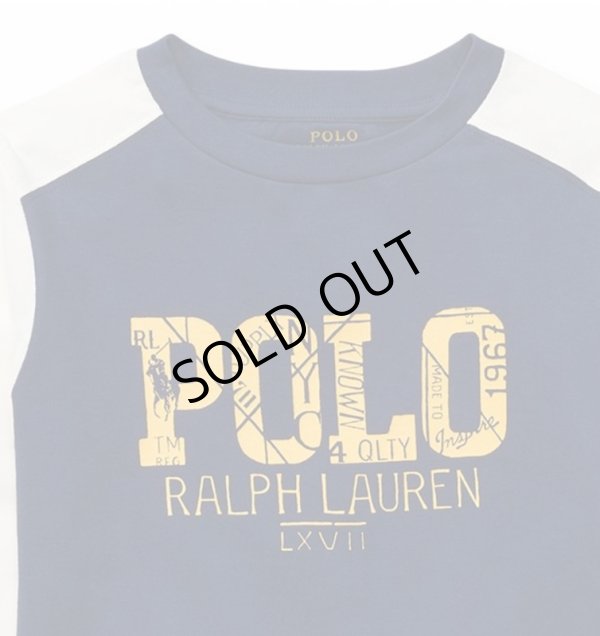 画像2: ★メール便無料★【ラルフローレン】長袖コットンPOLOTシャツ（ネイビー）＜2T-SIZE7＞