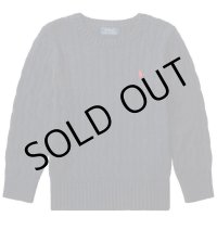【ラルフローレン】クラシックケーブルコットンセーター（ネイビー）＜2T-SIZE7＞