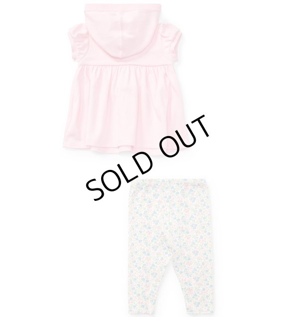 画像6: ★メール便無料★【ラルフローレン】半袖フローラルインターロック上下セット（ピンク）＜9-12カ月＞