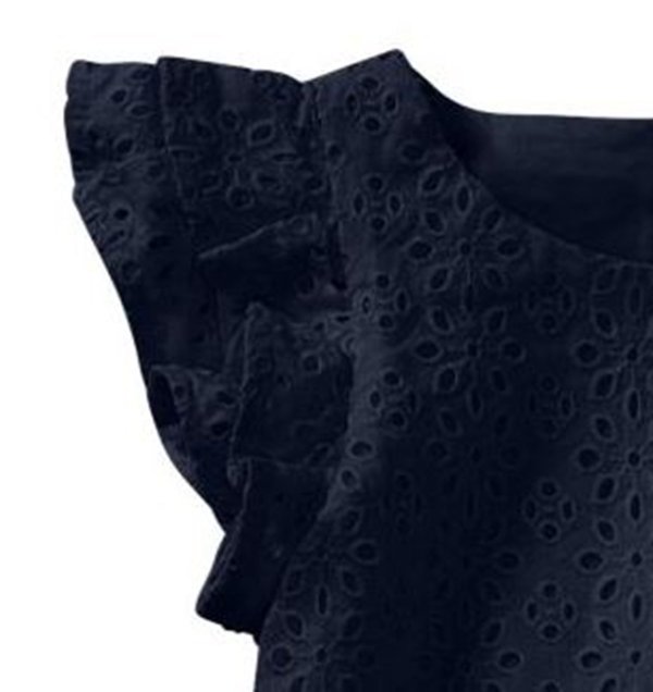 画像3: ★メール便無料★【ラルフローレン】アイレットコットンドレス（ネイビー）＜2T-SIZE6X＞