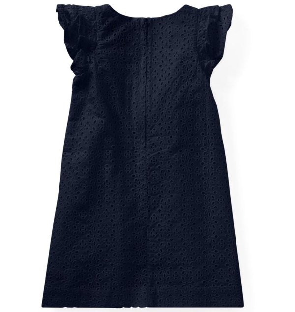 画像5: ★メール便無料★【ラルフローレン】アイレットコットンドレス（ネイビー）＜2T-SIZE6X＞