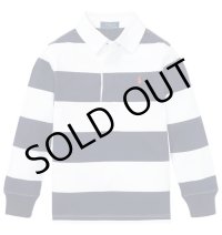 ★メール便無料★【ラルフローレン】長袖ストライプコットンジャージーラグビーシャツ（ネイビーマルチ）＜4T-SIZE7＞