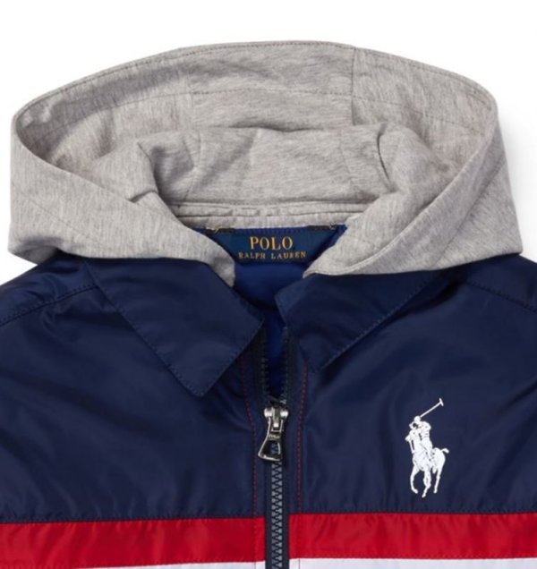 画像3: 【ラルフローレン】グラフィック フーデッド ジャケット(レッド×ネイビー)<S-XL>