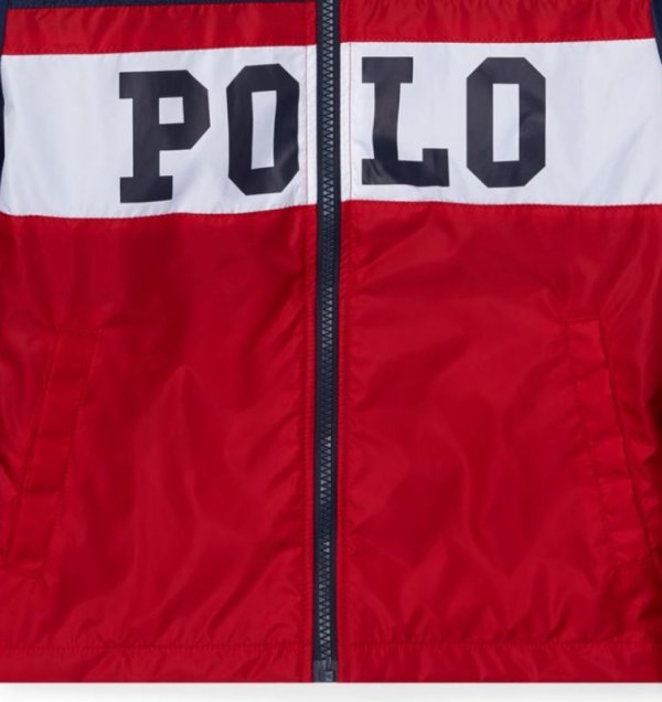 画像4: 【ラルフローレン】グラフィック フーデッド ジャケット(レッド×ネイビー)<S-XL>