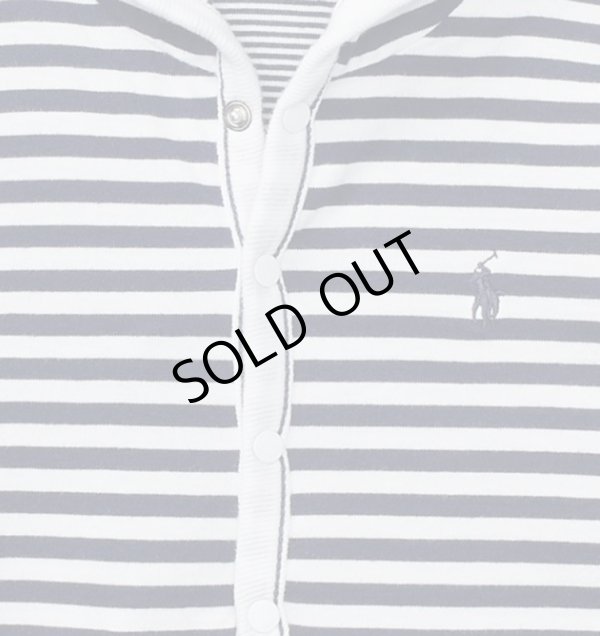 画像3: ★メール便無料★【ラルフローレン】長袖リバーシブルコットンフードパーカー（ネイビーマルチ）＜9カ月＞