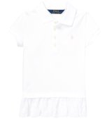 ★メール便無料★【ラルフローレン】半袖アイレット ストレッチ メッシュ ポロシャツ（ホワイト）＜2T-SIZE6X＞