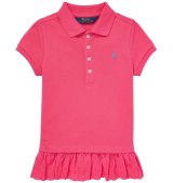 ★メール便無料★【ラルフローレン】半袖アイレット ストレッチ メッシュ ポロシャツ（ピンク）＜2T-SIZE6X＞