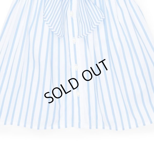 画像6: ★メール便無料★【ラルフローレン】ストライプ コットン シャツドレス（ライトブルーマルチ）＜2T-SIZE6X＞