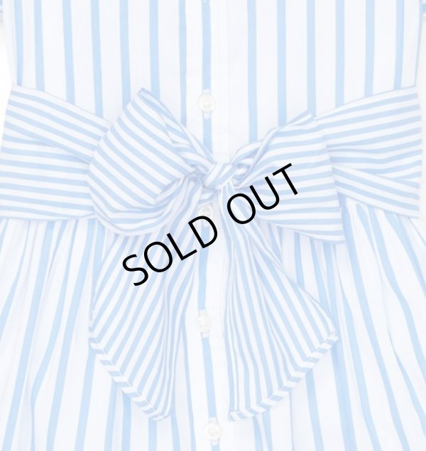 画像3: ★メール便無料★【ラルフローレン】ストライプ コットン シャツドレス（ライトブルーマルチ）＜2T-SIZE6X＞