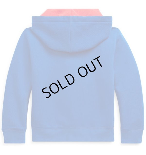 画像5: ★SALE★【ラルフローレン】コットンブレンドフリースフーディ(ブルー)<2T-SIZE7>