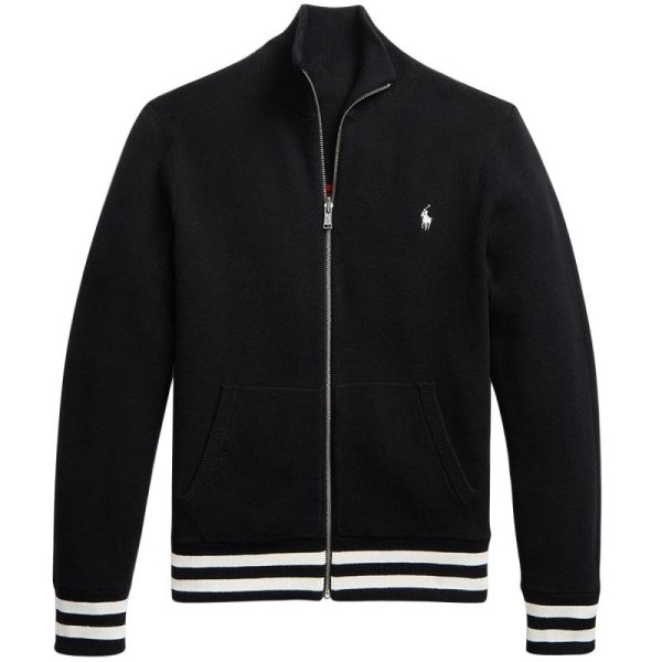 画像3: 【ラルフローレン】長袖コットン フェア アイル リバーシブル フルジップ セーター（ブラック） 
