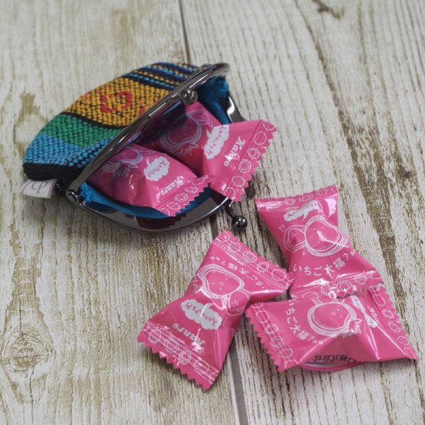 画像5: ぺたんこ*がま口財布（インド綿）4色