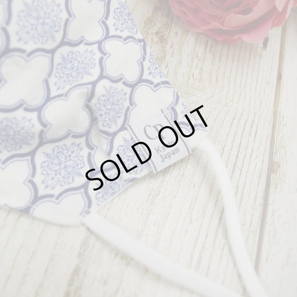 画像4: ★メール便無料★【男性/女性/子供】 涼感 冷感 コットンマスク フィルタポケット付＜綿100％＞（ヨーロピアンジオメトリック柄）