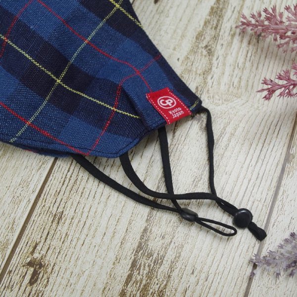 画像6: ★メール便無料★【男性/女性/子供】ハンドメイドマスク クレンゼ ＜麻リネン100％＞（紺×白／青×黄）