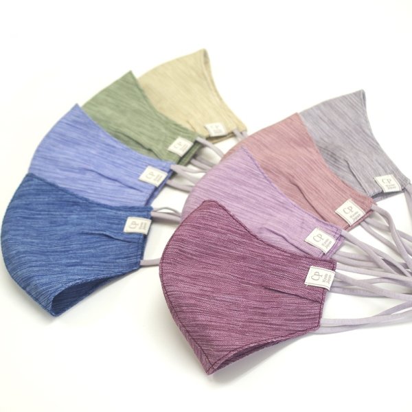 画像5: ★送料無料★涼感 高島ちぢみ 揚柳（クレープ）マスク（全8色）