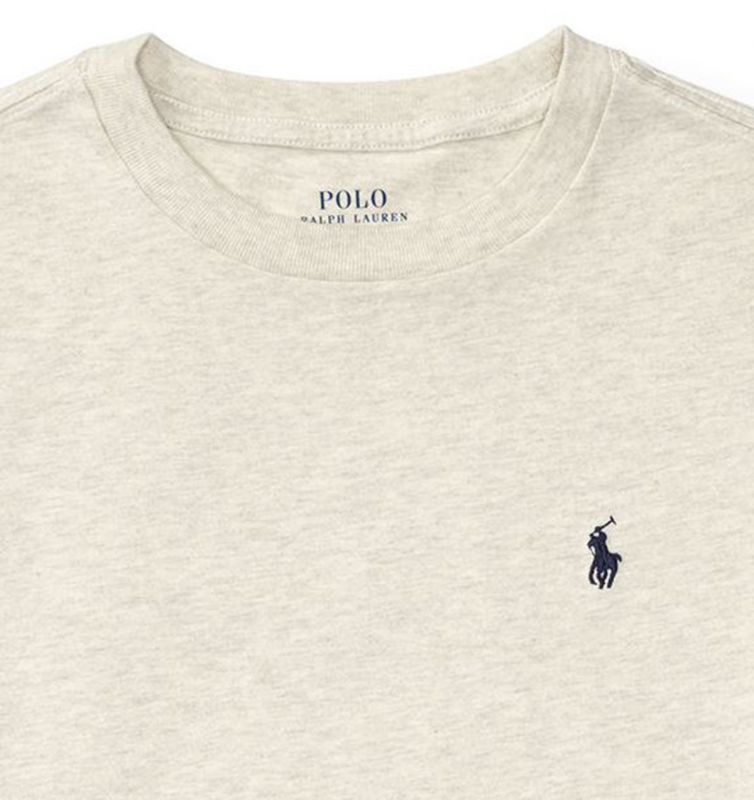 Mens T-shirts Polo Ralph Lauren T-shirts Polo Ralph Lauren Cotton Polo Shirt in Sand for Men White 