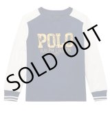 画像: ★メール便無料★【ラルフローレン】長袖コットンPOLOTシャツ（ネイビー）＜2T-SIZE7＞