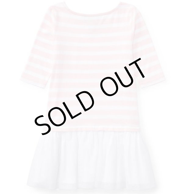 画像5: ★メール便無料★【ラルフローレン】ストライプド ジャージーTシャツドレス（ピンク）＜3T-SIZE6X＞ (5)